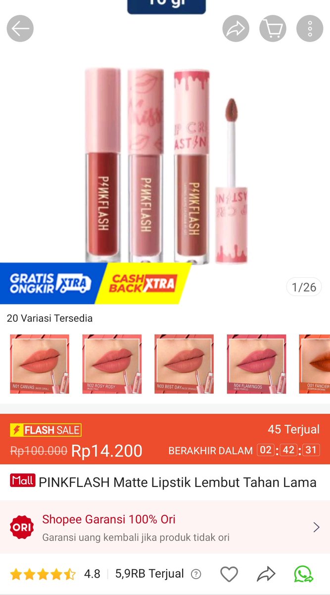 Lipstik lembut tahan lama

shope.ee/8eukYIw5p2

Yunus Nusi
Ratu Tisha
Keunfoll
PSSI
Rp 1
Timnas
Iwan Bule
La Nyalla
#LeeSoE