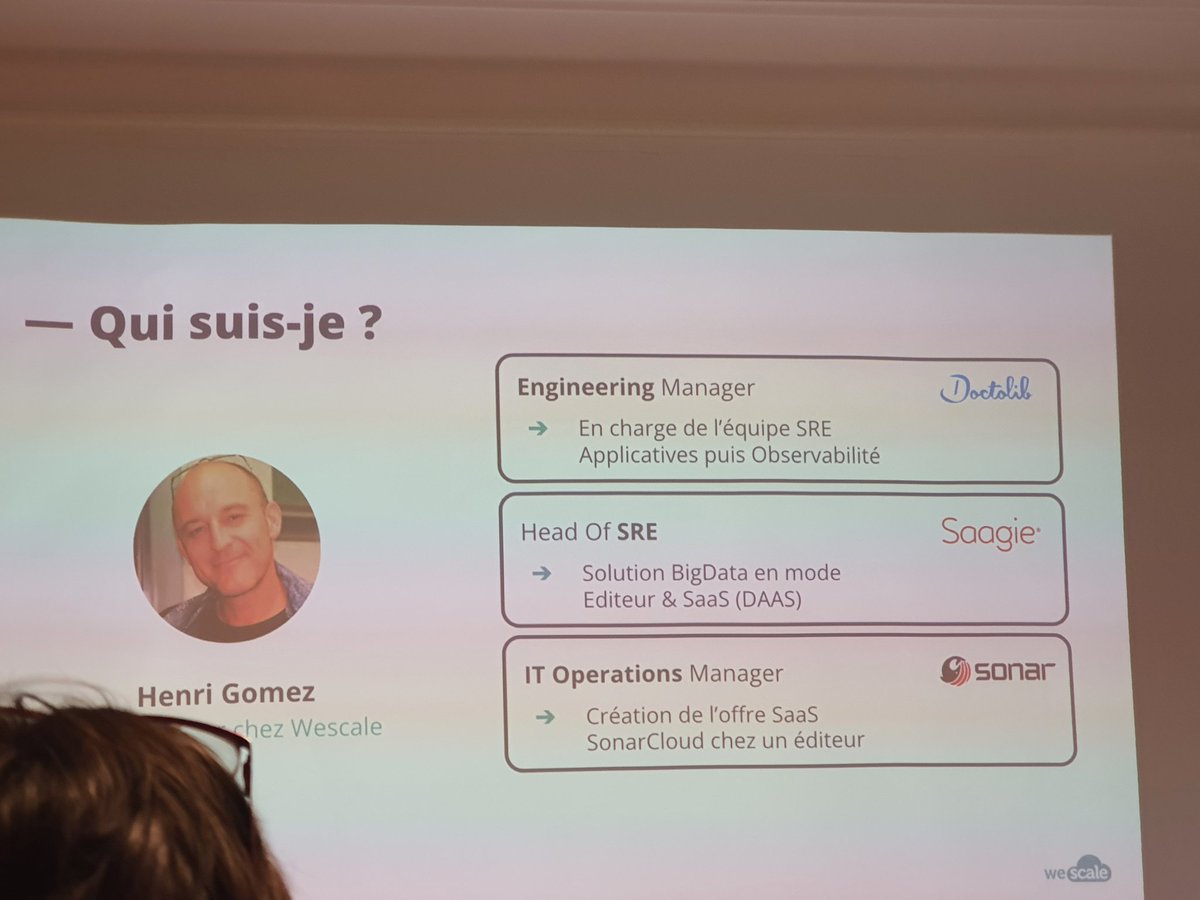 Très bonne matinée chez <a href="/YesWeScale/">WeScale</a> pour écouter l'ami <a href="/hgomez/">Henri Gomez ♻</a> partager son expérience du métier de #SRE