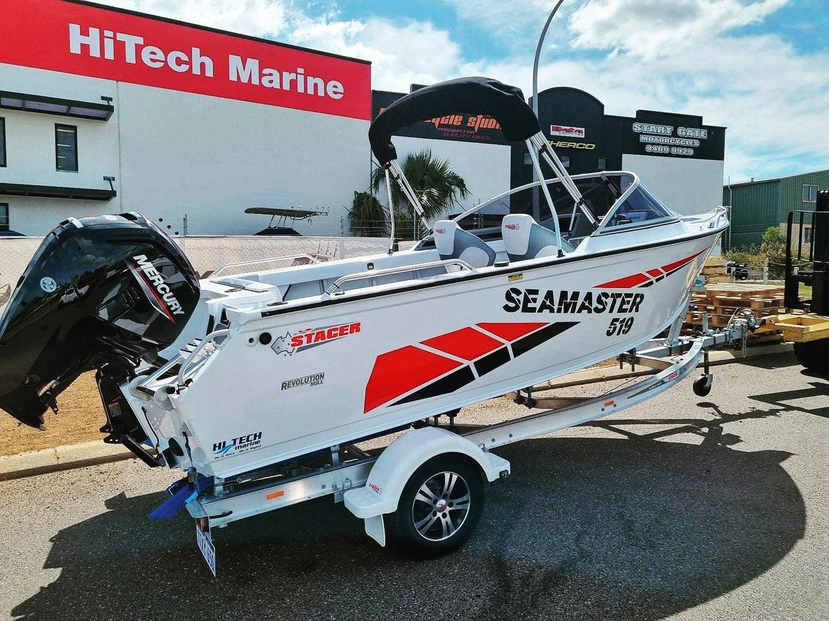 HitechAustralia's tweet photo. THE LAST AT THIS PRICE! - Stacer 519 Seamaster with Mercury 100hp Fourstroke, In stock Now!
For Price &amp; inclusions visit - https://t.co/2yCsTgffG9
#boat #boating #fishing #stacer #aluminium #boats #adventure #offroad #instocknow #madeinaustralia #perth #wangara #lowrance #hitech https://t.co/3QOOpXVFMy