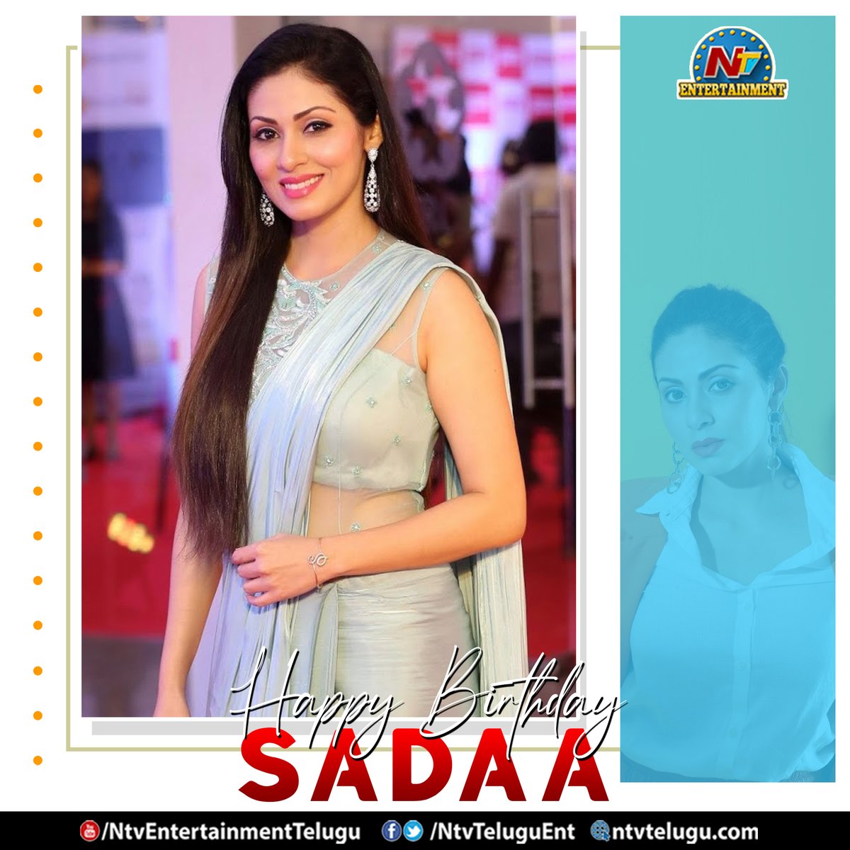 NtvTeluguEnt's tweet photo. Join us in Wishing
@iamsadaasayed A Very Happy Birthday
#HappyBirthdaySadaa #HBDSadaa #Sadaa #NTVENT https://t.co/ZaLgkkTR9t