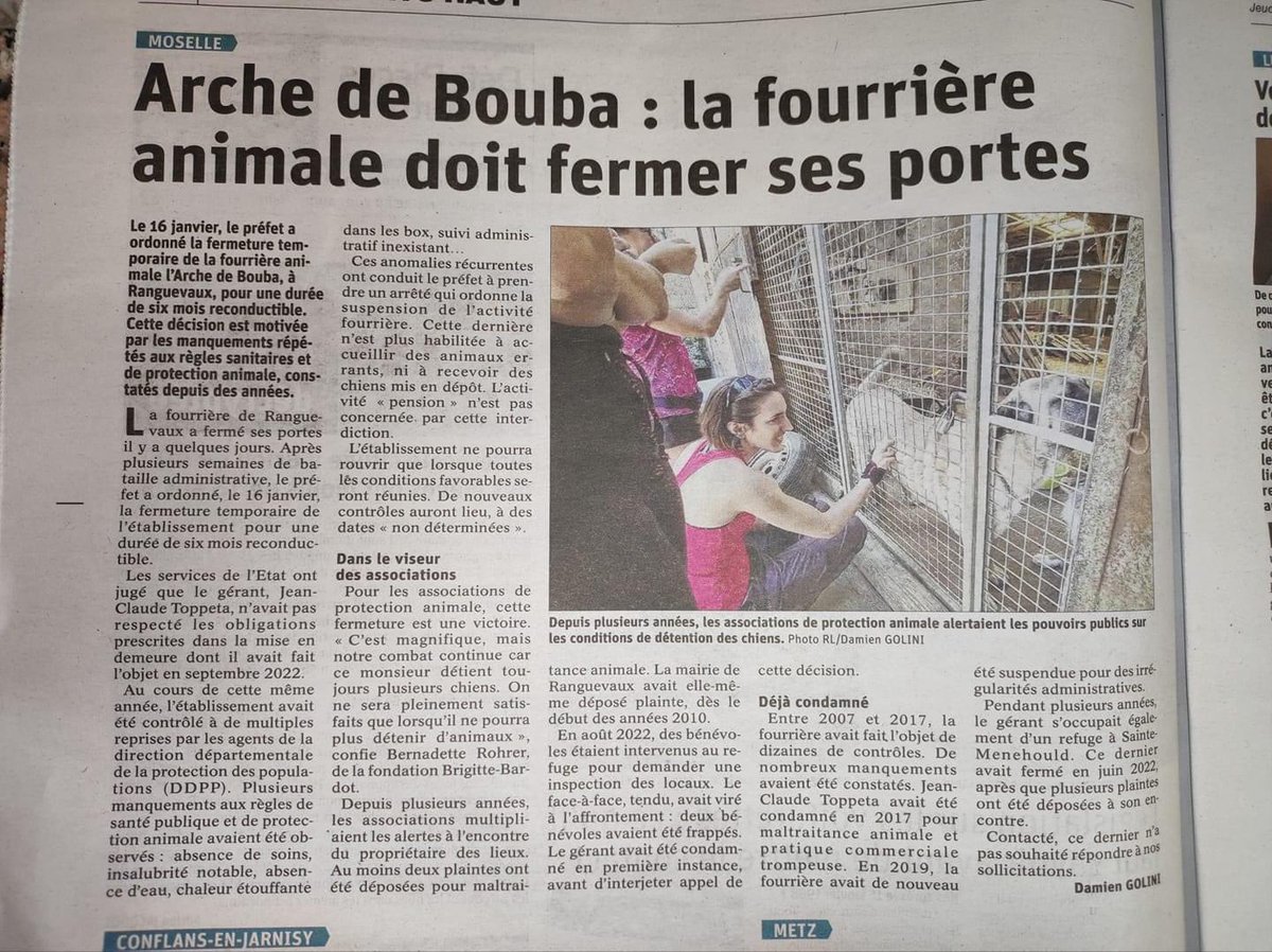 MC19612's tweet photo. Dans un autre combat, avec @FBB_Officiel @StephaneLAMART, l’histoire ne doit pas en rester là …
Il faut sauver les chiens de #Ranguevaux et de #Nitting .
Même avec des idées politiques différentes, je remercie @CorinneVignon pour son intervention via son attaché parlementaire. https://t.co/gYN4DuTyWg