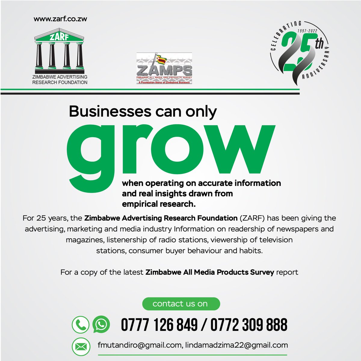 Information from ZARF.