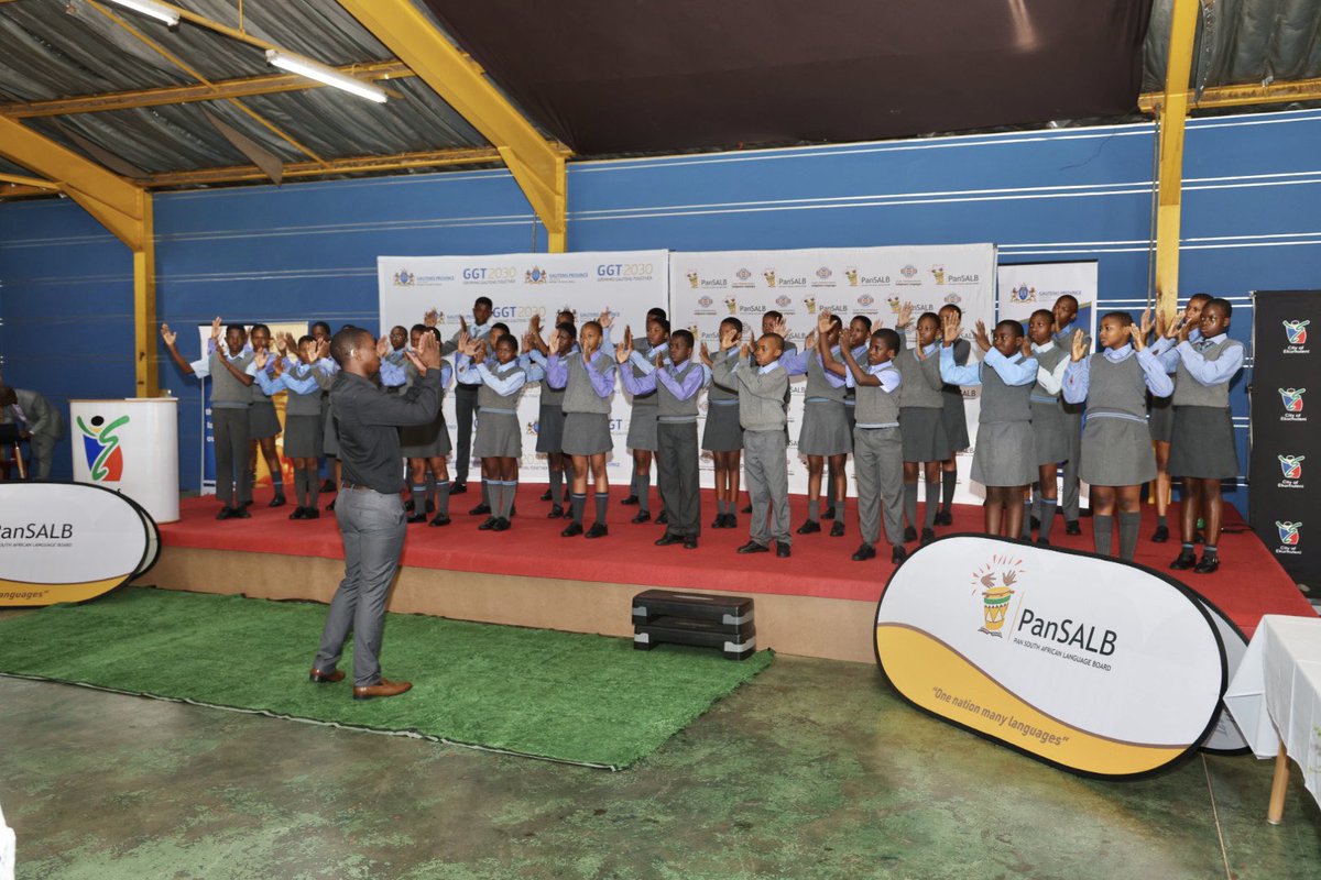 EducationGP1's tweet photo. [HAPPENING NOW]: We are at Ekurhuleni School for the Deaf in Katlehong today where @PanSALB in partnership with @GautengSACR will handover a certificate of excellence to the 2022 Gauteng matric top achievers. #LanguageActivismMonth #GrowingGautengTogether https://t.co/fTGNNhkkUz