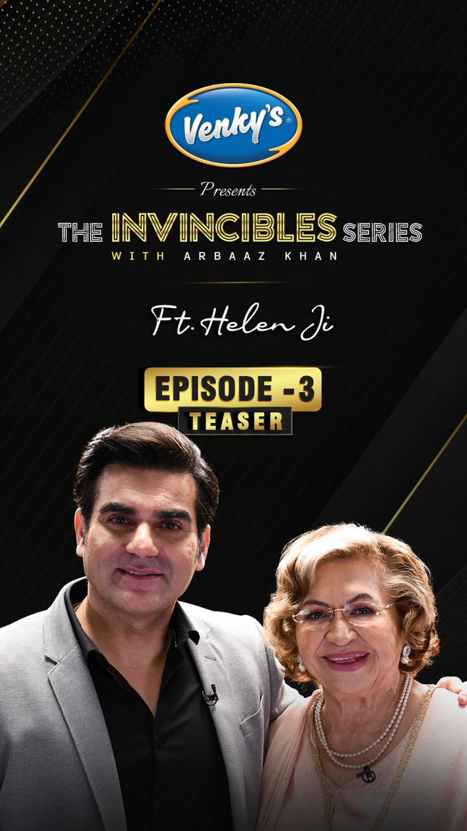 Her story of glamour and fame is nothing short of an inspiration for the actresses of today's era. Watch Helen ji unfold her life journey on The Invincibles with Arbaaz Khan. Full video out tomorrow on @bollybubble bit.ly/Helen_Teaser @venkyschicken86 #HelenOnInvincibles