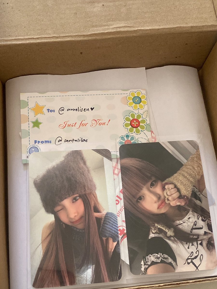 aureliseu's tweet photo. ꒰ #auremails ꒱
the cutest pcs just arrived! 🐇☀️
thank you to @santalilacsells for bringing my prios home ༘♡ it arrived safely and i love the packaging !
#SantaLilacProofs #SantaLilacFeedback https://t.co/dKPuKuG5mD