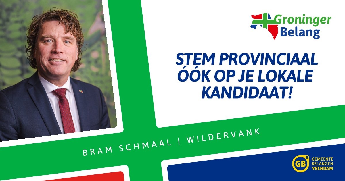 .<a href="/BramSchmaal/">Bram Schmaal</a> is opnieuw de lijsttrekker van Groninger Belang voor de komende Provinciale Statenverkiezingen op 15 maart. En daar zijn we trots op! 💪

➡️Ook provinciaal stem je lokaal. 

#PS2023 #lijst8 <a href="/groningerbelang/">GroningerBelang</a> #groningenverdientbeter