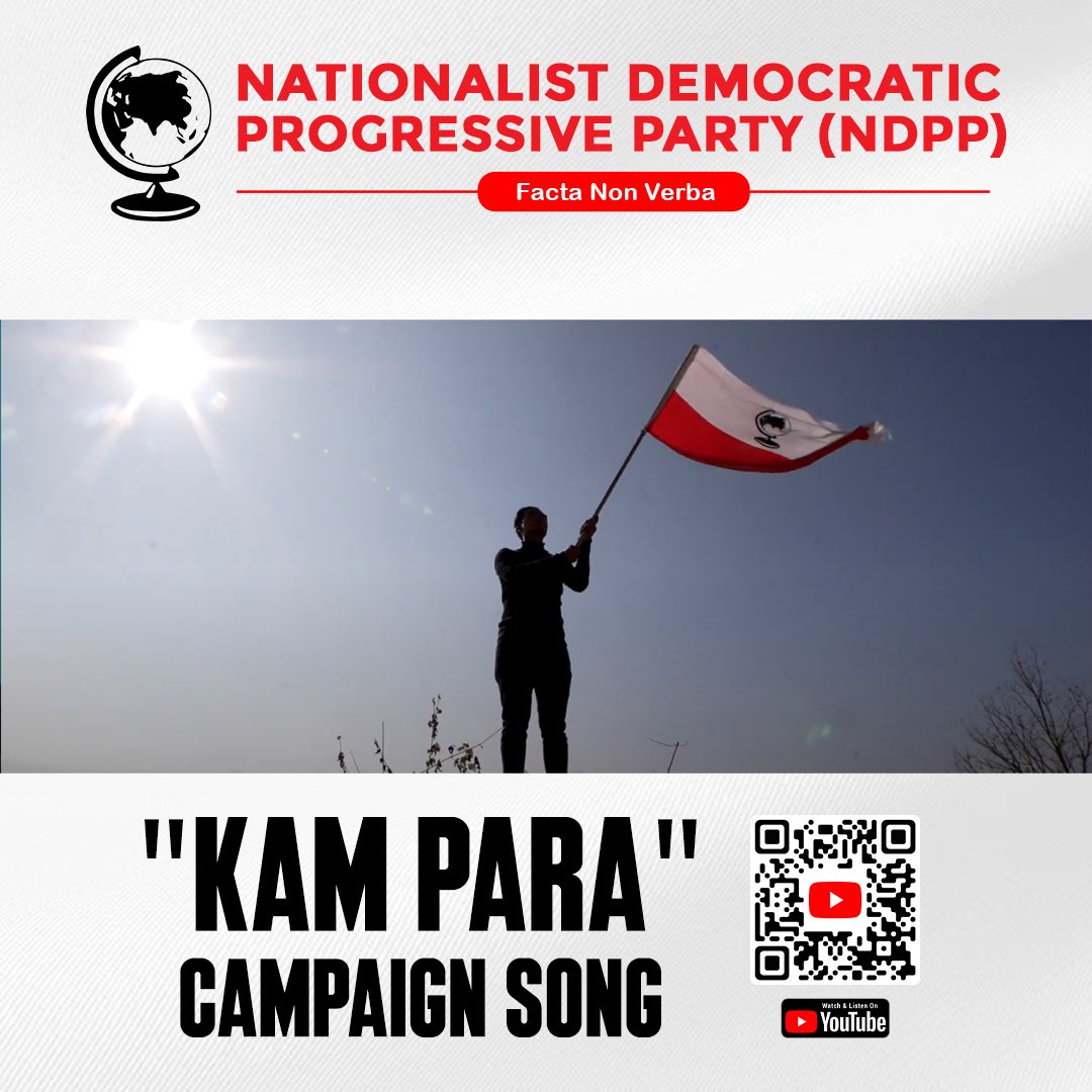 “KAM PARA”
NDPP CAMPAIGN SONG.
.
Streaming now on YouTube🔗
youtu.be/4zIYUrgIlNc
{SCAN} 
#Elections2023  #ndpp #towardsexcellence #ndpp2023 #NagalandTowardsAStateOfExcellence