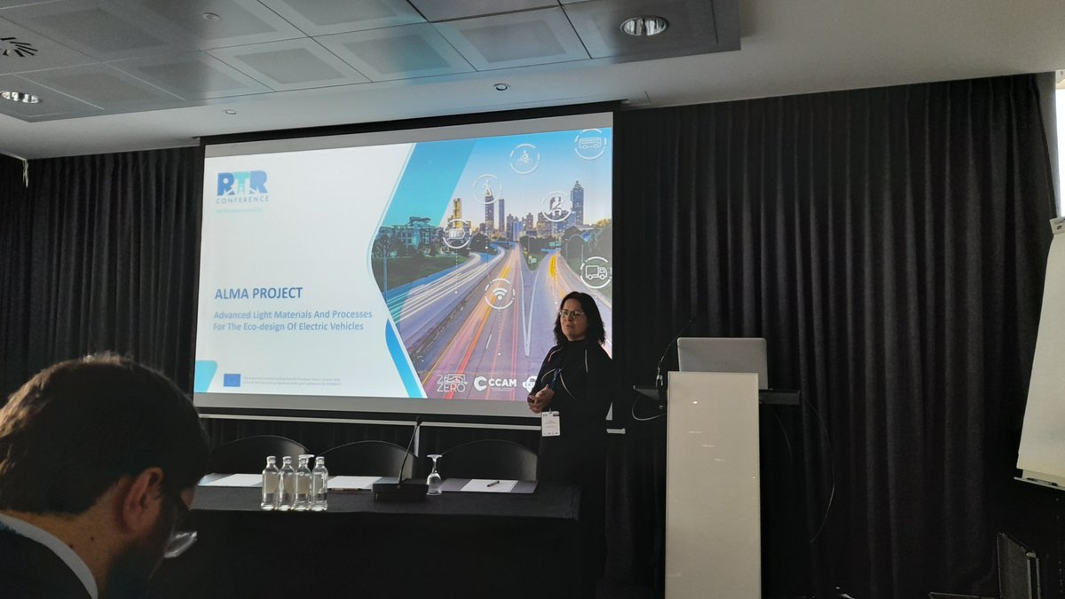This week, we attended the #RTRConference held in Brussels. Our colleague Raquel Ledo was contributing to this event as Project Coordinator of <a href="/alma_euproject/">almaproject</a>, a project dealing with the application of advanced materials and #ecodesign for #electricvehicles.
#H2020 <a href="/cinea_eu/">CINEA 🇪🇺</a>