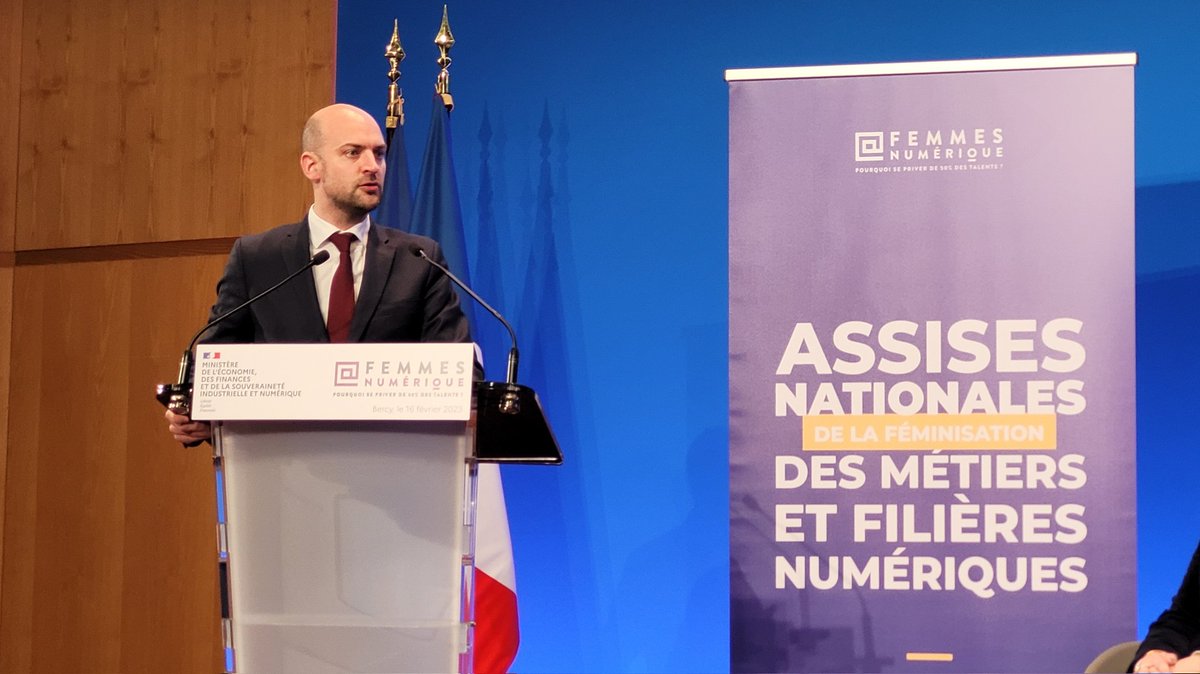 Inria (@inria) on Twitter photo 💬"À ce jour, 3 françaises sur 10 occupent un emploi dans le secteur du numérique. Pour passer à 5 françaises sur 10 et tenir ainsi notre rang de grande nation du numérique, il est nécessaire d'encadrer et d'inspirer"- <a href="/jnbarrot/">Jean-Noël Barrot</a>, ministre délégué chargé de la transition numérique 💬"À ce jour, 3 françaises sur 10 occupent un emploi dans le secteur du numérique. Pour passer à 5 françaises sur 10 et tenir ainsi notre rang de grande nation du numérique, il est nécessaire d'encadrer et d'inspirer"- <a href="/jnbarrot/">Jean-Noël Barrot</a>, ministre délégué chargé de la transition numérique