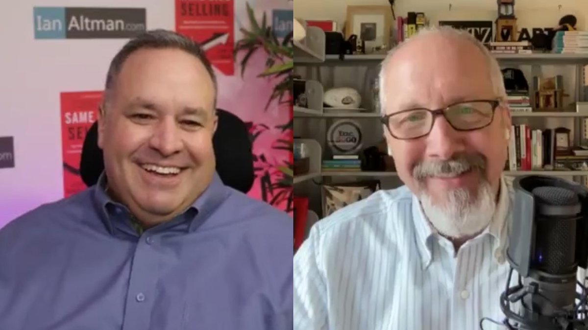B2Badvisor's tweet photo. My mid-week couldn’t have been made any better because I was joined by Ian Altman on the Centricity Podcast. His method has influenced our sales efforts, and today’s episode was packed with insights into buyer-centric sales &amp; marketing. I can’t wait to share the episode with you! https://t.co/lZy6BuWSti