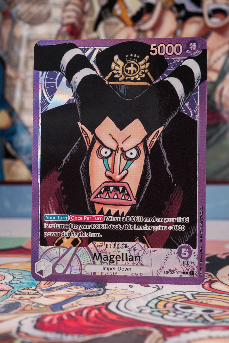 one piece card game magellan DON!! Card 〈Gold Frame/Magellan〉＜PRB01＞ – Buy Online at Omotenashi TCG main image 1