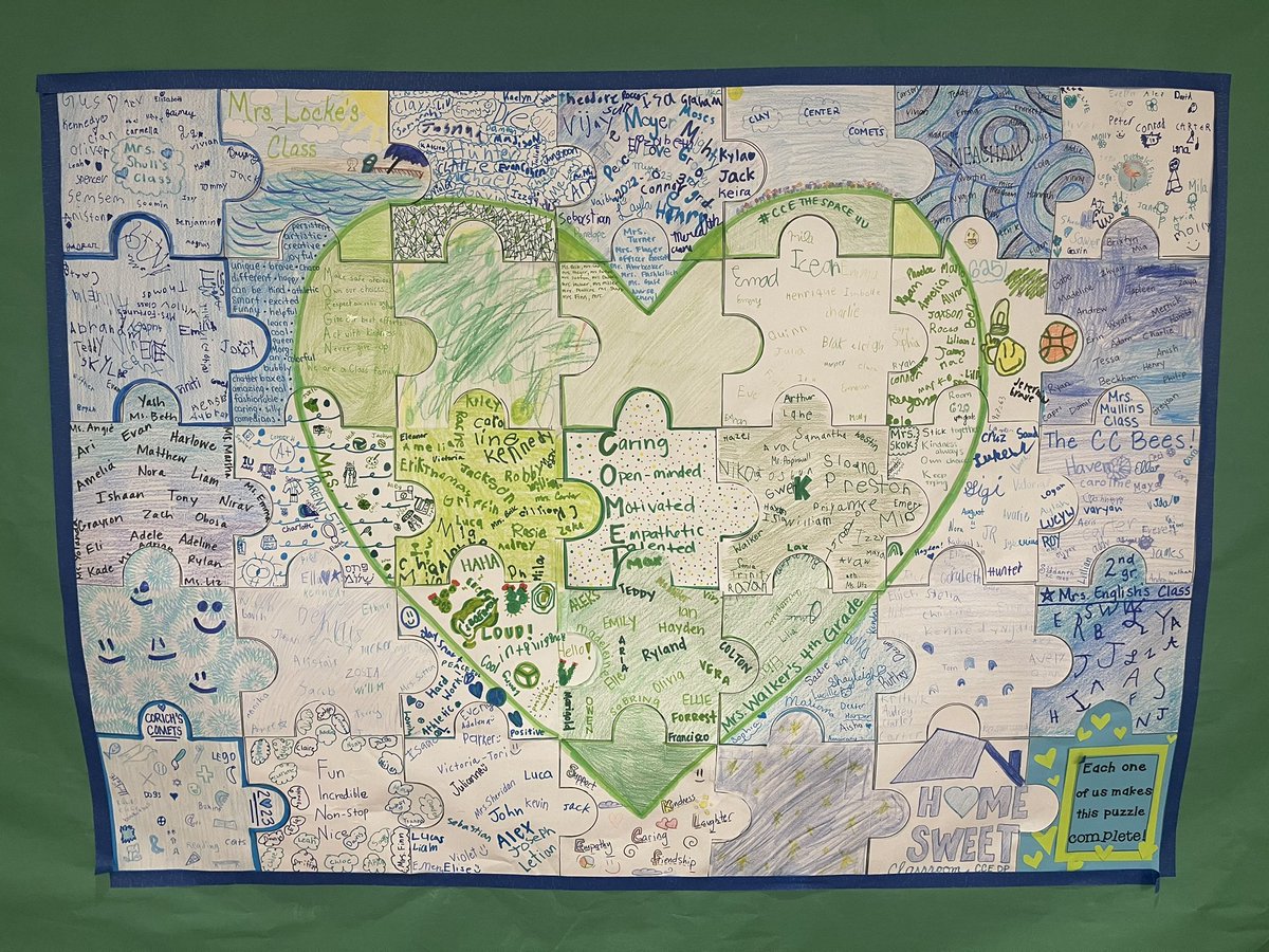 Every Comet is a special and unique piece of our puzzle. When we come together, we make a beautiful picture!@CCE_Comets