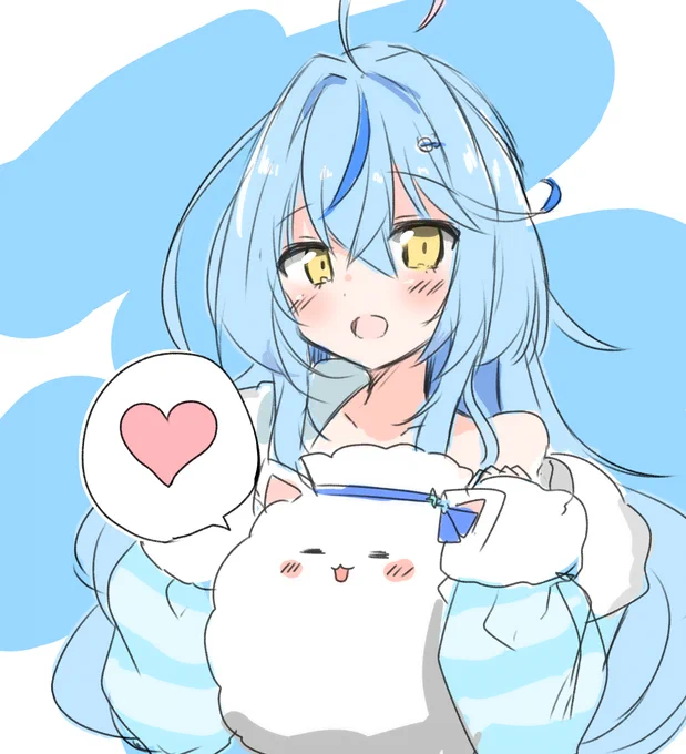ボサボサヘア好き#雪花ラミィ新衣装#LamyArt 