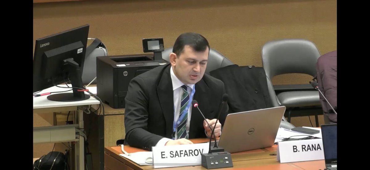 safarov_elgun's tweet photo. Participate as the Country Rapporteur in the dialogue between @UN #CEDAW Committee and Republic of #Slovenia on the 7th periodic report. I cover CEDAW Convention implementation, #SC1325 Resolution, prevention gender based violence and trafficking @UNTreatyBodies https://t.co/c4p64f0uCW