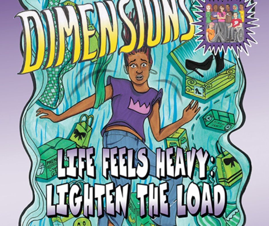 UKBHWELL's tweet photo. Ever wish you could lighten your load? So does Raja, aka Divine Queen! Read the latest #TheDimensions #Comic to see if she can gain control over her #Impulses and #Shopping before they get the best of her. 
https://t.co/BN8WE6HoYz https://t.co/5rCfb0AHhi