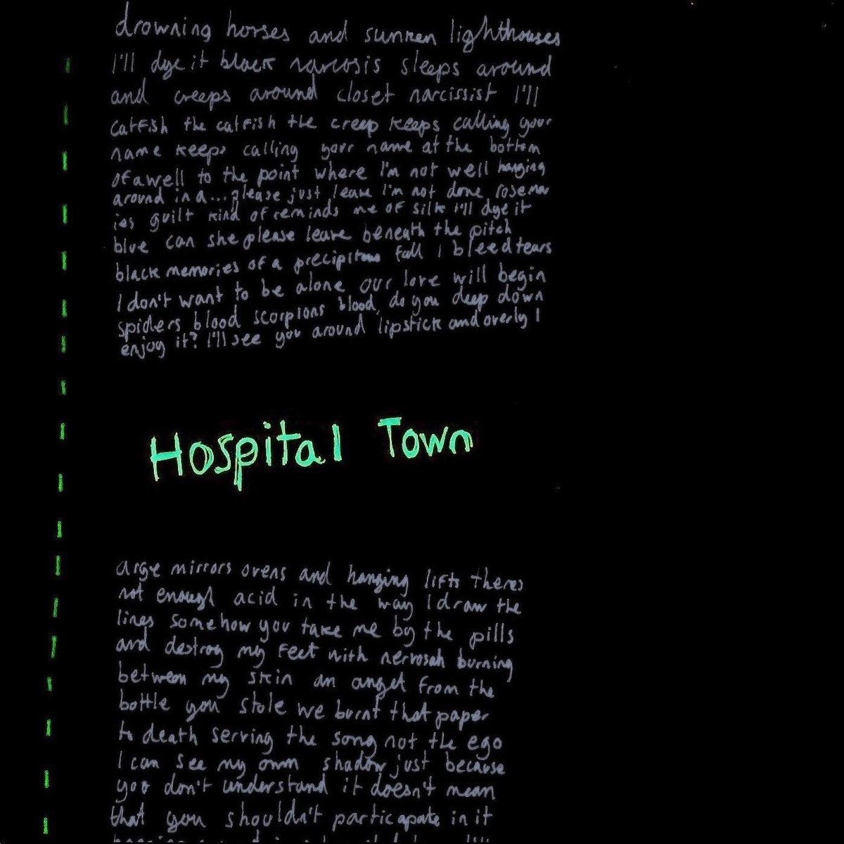 My new album ‘Hospital Town’ is out tomorrow! Here is the artwork