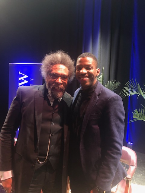 PlannerCorbett's tweet image. Woke up full of gratitude, as I celebrate my 15th Alphaversary (#BetaPi,Spr08) thinking of Peter Clarke's #ThereGoesanAlphaMan. What a honor meeting Fraternity Brother #DrCornelWest 🤙🏾last night.#fratbrothers #AlphaPhiAlpha #LaneCollege