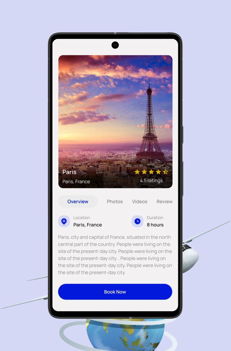 Blacmeek's tweet photo. Today, I would like to share the design concept of a travel app. I designed an app interface that is modern and easy to use.

#UIUXDesigner #figma #uidesign https://t.co/o70TtovTjU