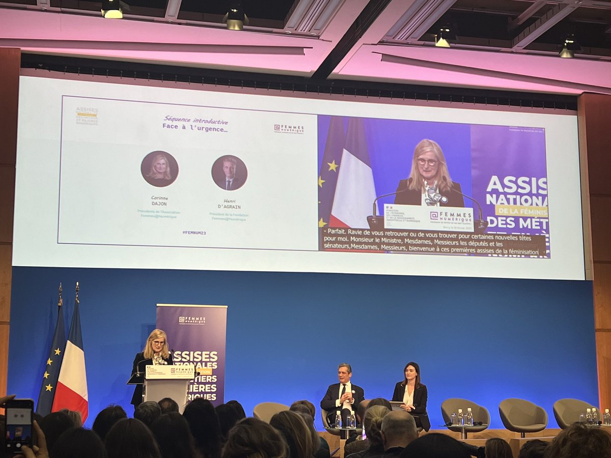 Lidija NIKOLIC (@nlidija) on Twitter photo Corinne Dajon, présidente de <a href="/FemmesNumerique/">Femmes@Numérique</a> ouvre la première édition des assises nationales de la féminisation des métiers et filières numériques.
#numérique #tech #femmes #FEMNUM23 Corinne Dajon, présidente de <a href="/FemmesNumerique/">Femmes@Numérique</a> ouvre la première édition des assises nationales de la féminisation des métiers et filières numériques.
#numérique #tech #femmes #FEMNUM23