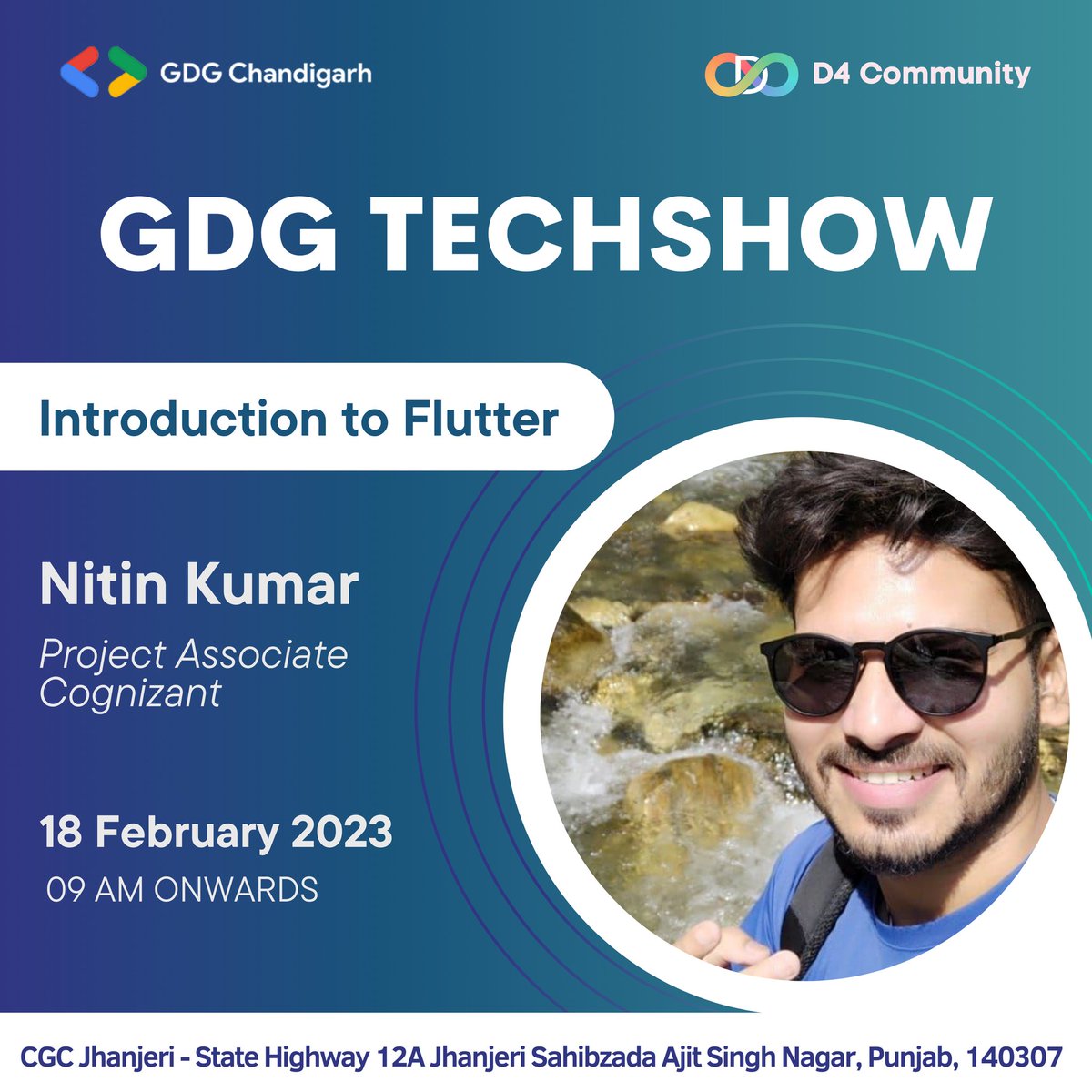 gdgchandigarh's tweet image. GDG Techshow Speaker 📢 

Meet Nitin Kumar, He is working as a Sr. Software Developer in Cognizant and having more than 4 years of experience in Flutter only. He had done his bachelor&apos;s in computer science.

More info👇 
gdg.community.dev/events/details… 

#gdgtechshow #gdgchandigarh