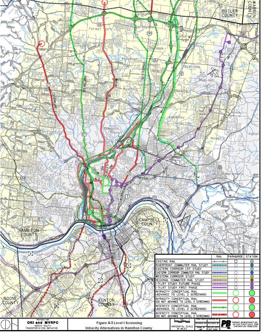 Matt_C_Butler's tweet photo. We should be building this light rail plan instead of the widening the BSB Corridor. (It's from the same OKI report.) 

Agree? Retweet and click the link to tell elected officials to Expand Transit, Not Highways.

https://t.co/sYfFoqd0id https://t.co/sE3mJc8qvj