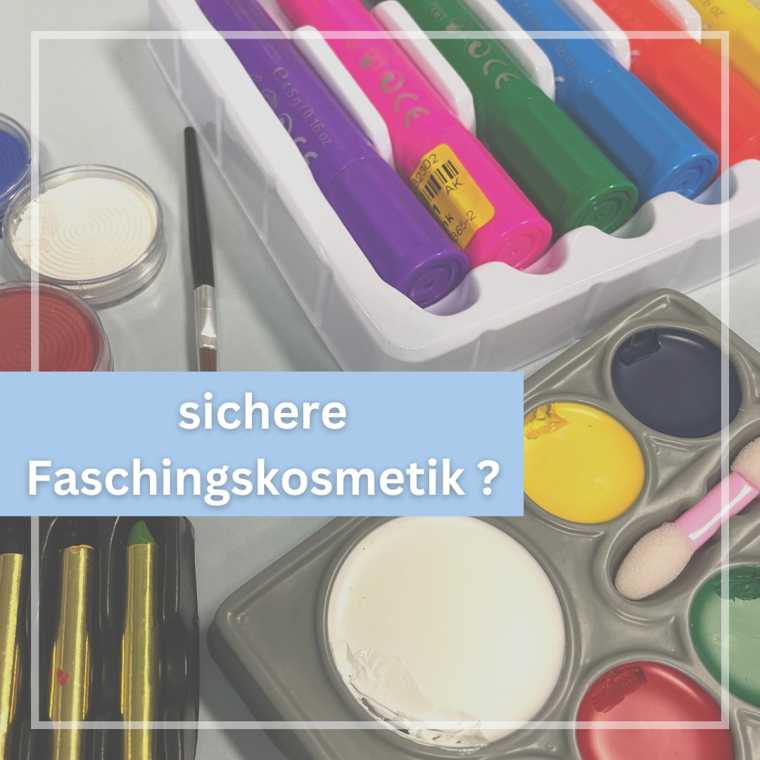 CVUAKA's tweet photo. Ob Alaaf Helau oder Ahoi, die Narren sind wieder unterwegs. Doch wie sicher sind die zahlreichen Faschingsprodukte? Sind die bunten Farben unbedenklich oder sollte man lieber auf ausgefallenes Faschings-Make-Up verzichten? https://t.co/MgUDR7SjLa