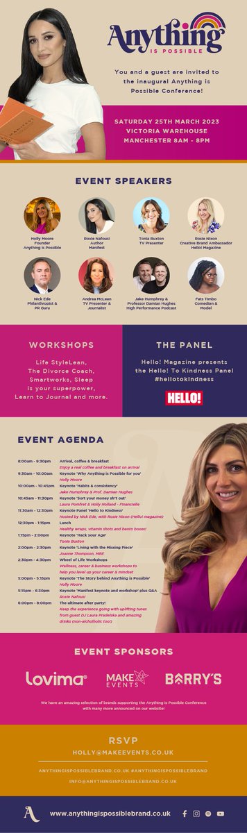 Have you ever turned a passion into a business? I’ve done it twice now. I’ve worked sooooo hard on this event. If you love personal development as much as me you will love this event!!!! DM for details x
