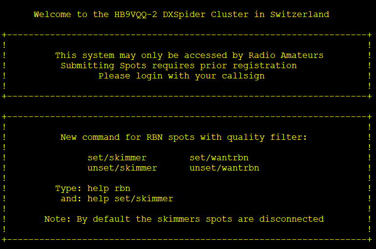 HB9VQQ's tweet photo. Authenticated https://t.co/JaUJoudOvI has been updated to latest #DXSpider release and is fully functional - Sysop is responsible to validate user applications - Cluster only accepts peering with other trusted Nodes (authenticated) - #CircleofTrust #StopClusterSpam https://t.co/LC8CnIKwq4