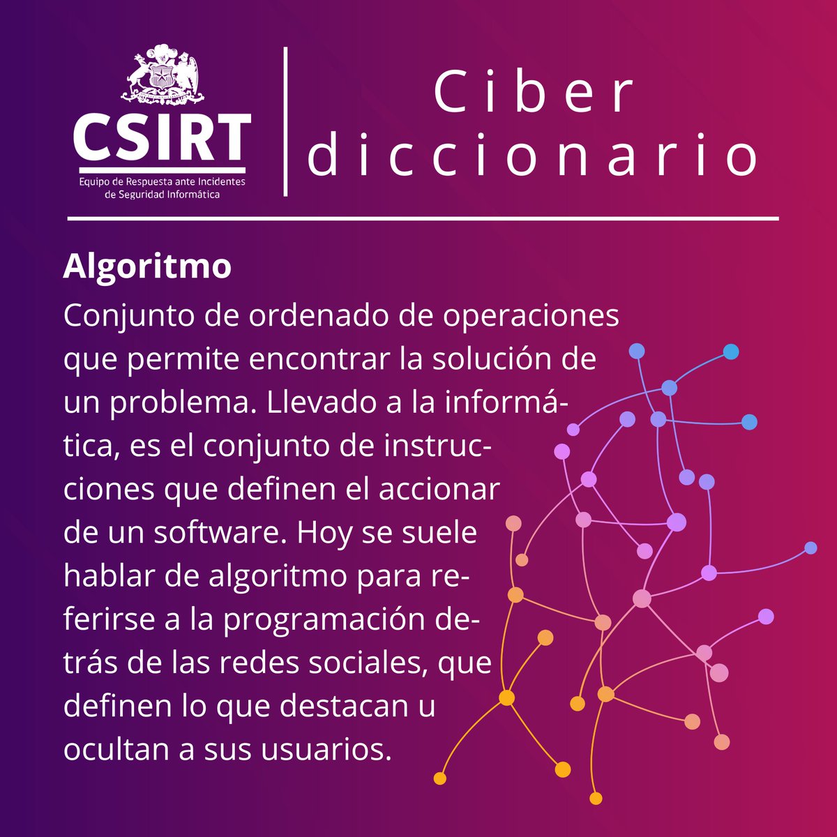 CSIRTGob's tweet image. Compartimos el #ciberdiccionario de esta semana. Los conceptos son: #ciberguerra, #cyberflashing, #certificadoSSL y #algoritmo.
Más definiciones y #ciberconsejos aquí: csirt.gob.cl/recomendacione…
@SubseInterior