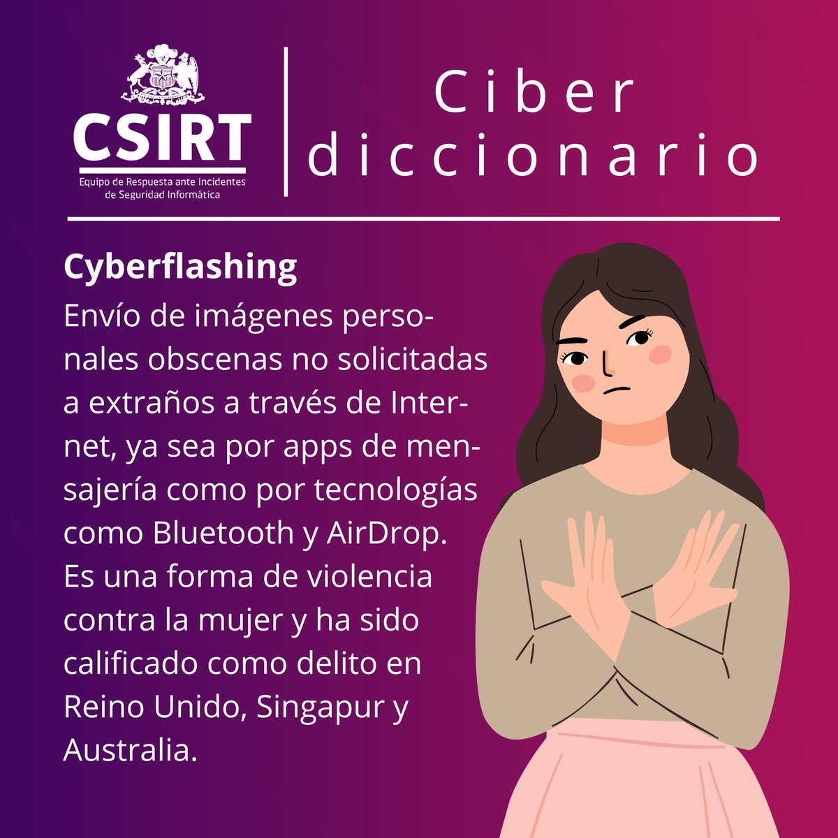 CSIRTGob's tweet image. Compartimos el #ciberdiccionario de esta semana. Los conceptos son: #ciberguerra, #cyberflashing, #certificadoSSL y #algoritmo.
Más definiciones y #ciberconsejos aquí: csirt.gob.cl/recomendacione…
@SubseInterior