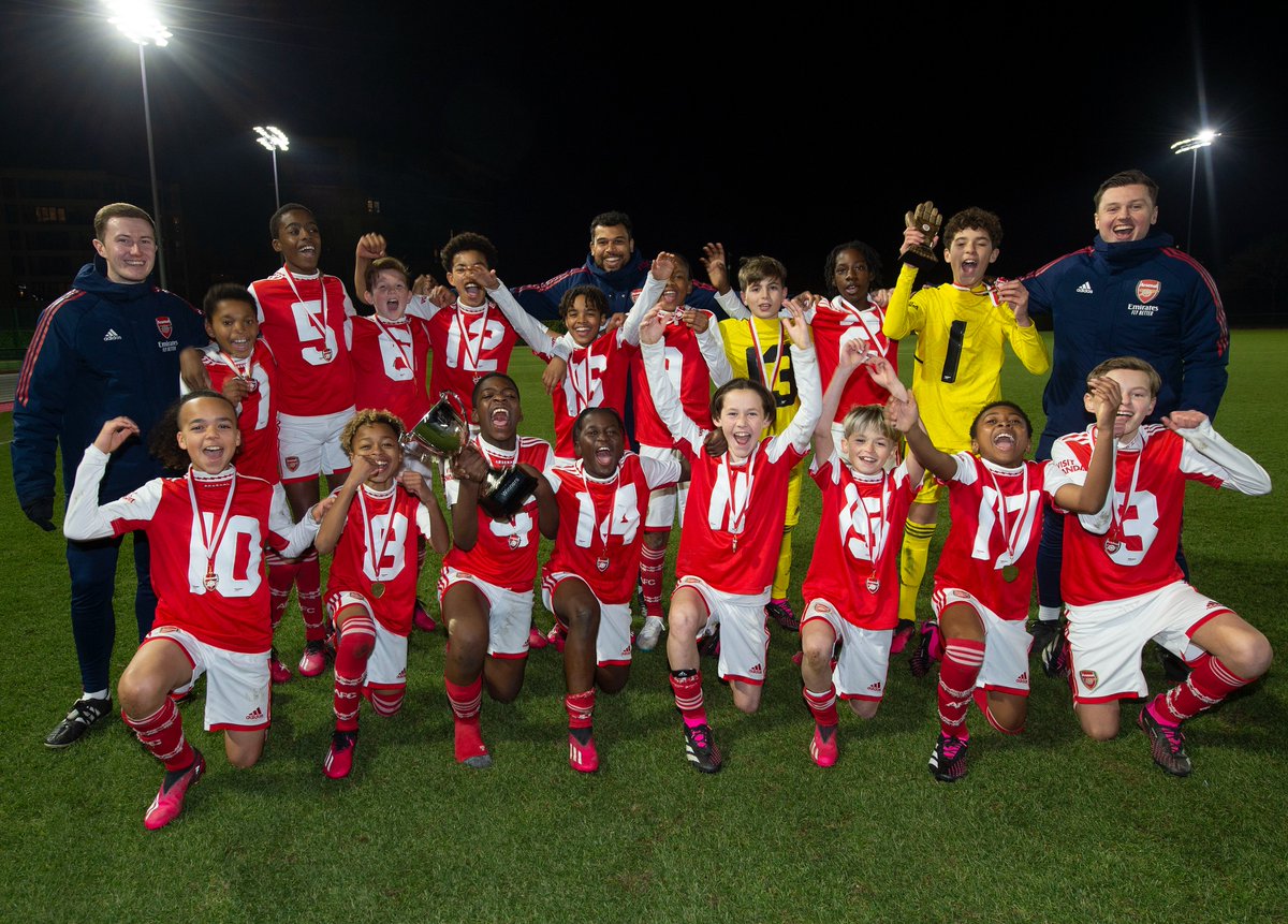 ArsenalAcademy's tweet photo. Thanks to Liverpool, Fulham, Man United, Crystal Palace, West Ham and OGC Nice for taking part ❤️ https://t.co/s2zdapElDR
