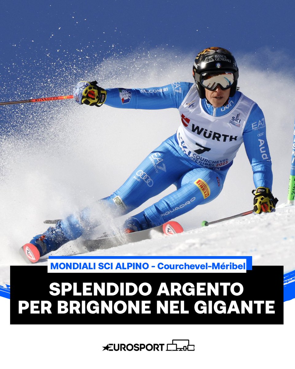 FEDEEEEEEEEEEEEEEEEEEEEEEEEEEEEEEEEEEEE 💙💙💙 

Dopo l'oro nella Combinata la Brignone conquista anche la medaglia d'argento nel Gigante 🥈⛷️🇮🇹

#EurosportSCI | #FISAlpine | #courchevelmeribel2023 | #Brignone