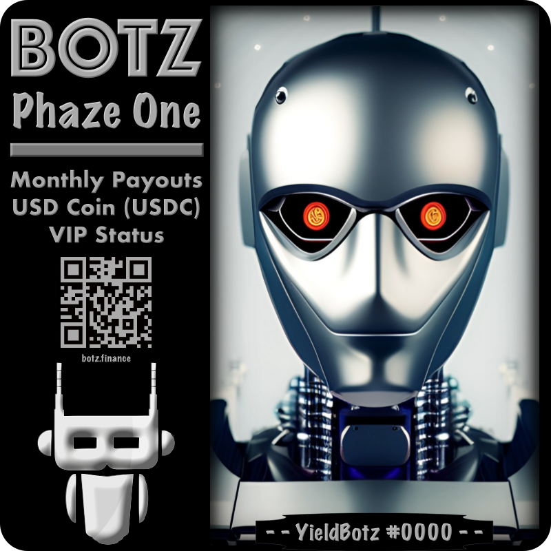 BotzFinance's tweet photo. Time for a freebie. Get the NFT below by simply posting your MATIC address - will be sent via OpenSea. #BOTZ #YieldBotz https://t.co/CXGHHkIVg1