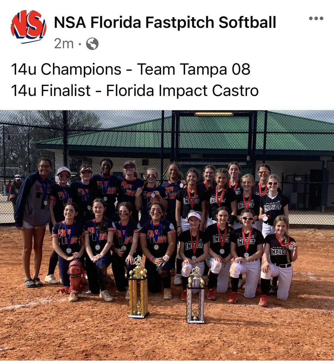 Need to catch up!!!
USSSA 12U ICE ICE Baby Champions….PGF Super-40 3rd Place….then NSA 14U 2nd Place…not bad!!