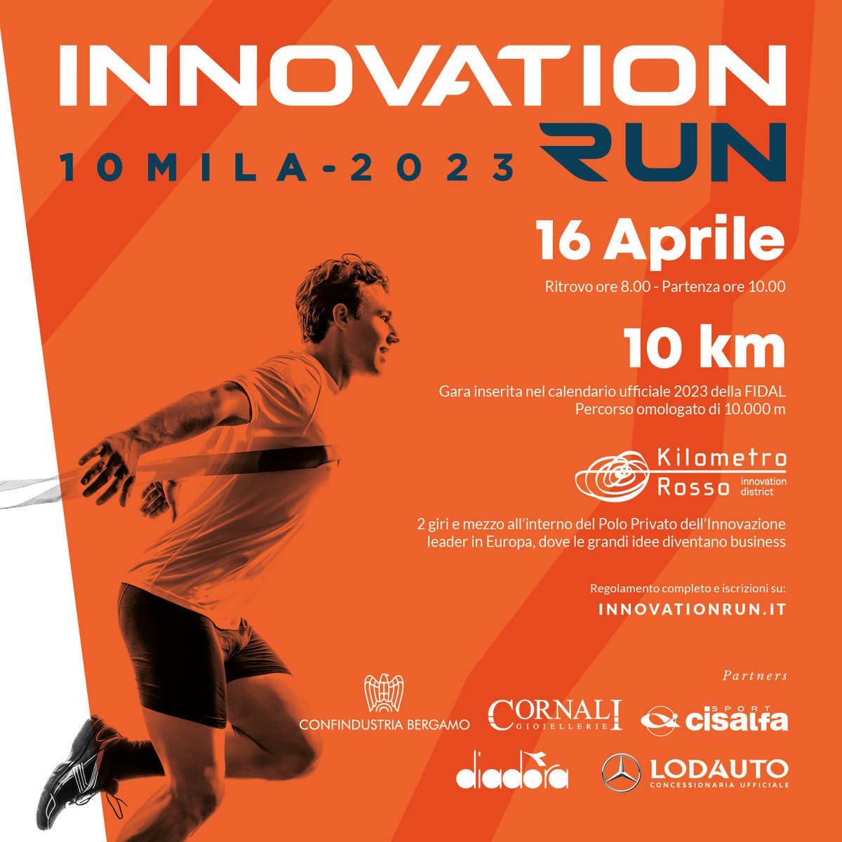 ConfindustriaBG's tweet photo. È iniziato il conto alla rovescia per la 2ª edizione di #InnovationRun, la corsa di 10 km all'interno del @KilometroRosso, che si terrà il 16 aprile. Scopri i dettagli e la promozione riservata alle #aziende associate: https://t.co/1LYBmddcph https://t.co/HosAPPmB63