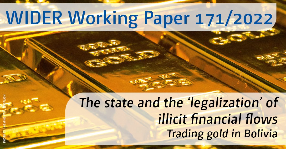 UNUWIDER's tweet photo. What if illicit financial flows enter formal value chains before leaving the country? This #WIDERWorkingPaper by @Brugger_ETH, Joschka Proksik &amp; @felicitasfff examines the process of 'legalizing' #IFFs &amp; the conditions that lead to it.  👉 https://t.co/nvJVtyYI2z
#E4D @TonysAngle https://t.co/GMpJotjPMj
