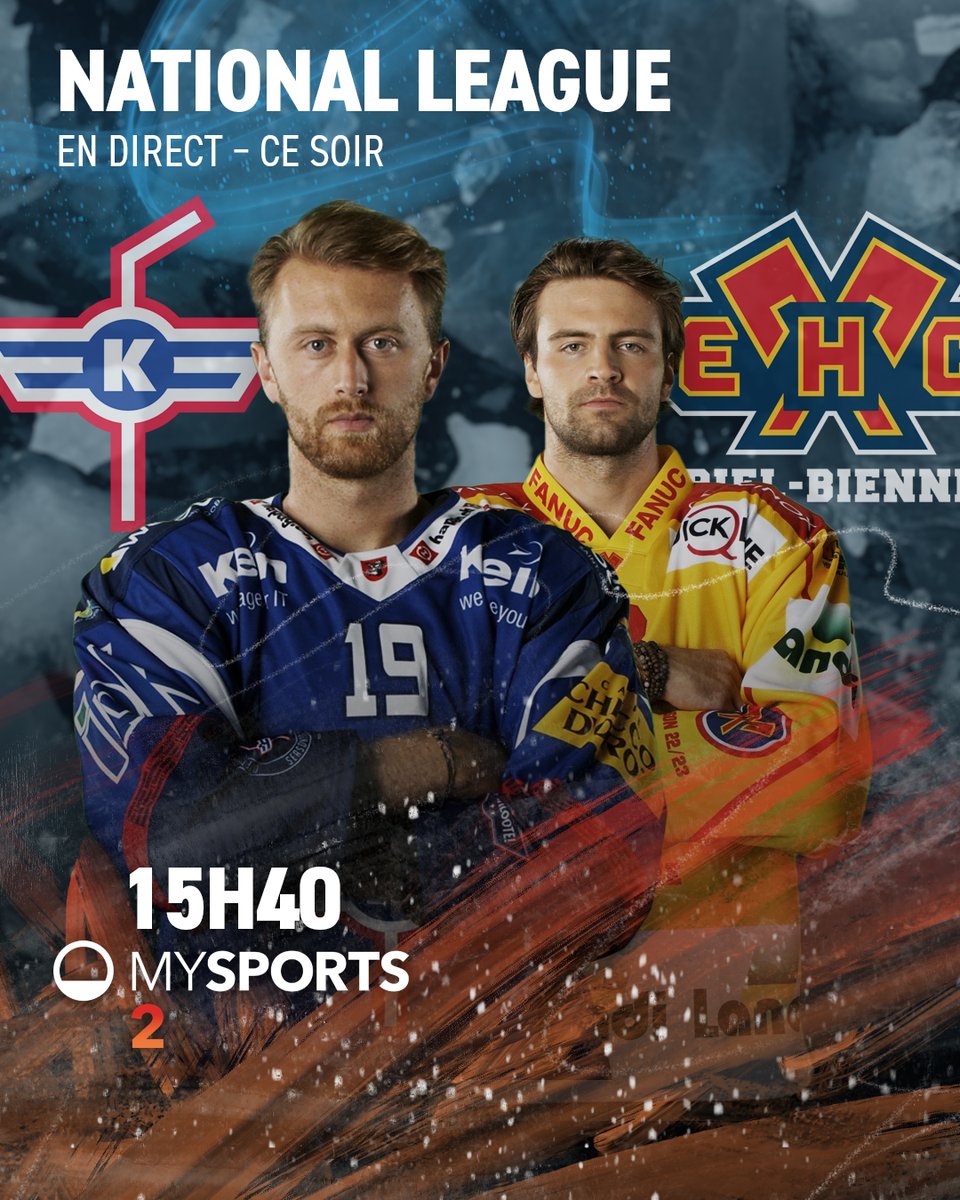 MySports_CH_fr's tweet photo. 2️⃣ rencontres aujourd'hui et ce soir en @NLch_official dont le "Game of the Week"!
⚠️ Deux horaires différents pour les matchs!
Les chaînes 📺 (15h40):
#EHCKEHCB 2️⃣
Les chaînes 📺 (19h35):
#SCBHCL UN & @lemanbleutv https://t.co/CyMujpevdD