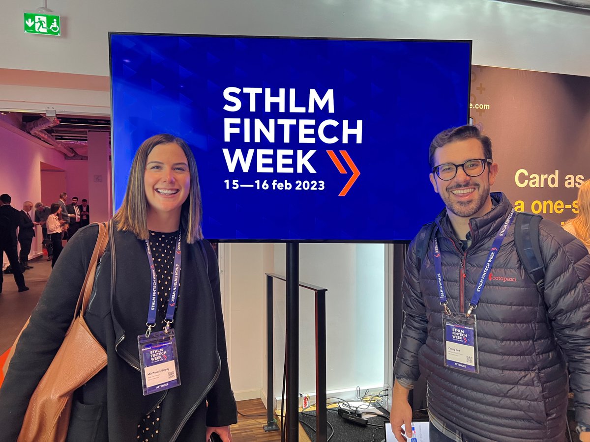 It’s been a great couple of days for the team visiting #SthlmFintech – with lots of meetings with #investors and #founders in the #fintech community 👋 🇸🇪 
<a href="/mich_brady/">Michaela Brady</a> @CraigFoxSVB