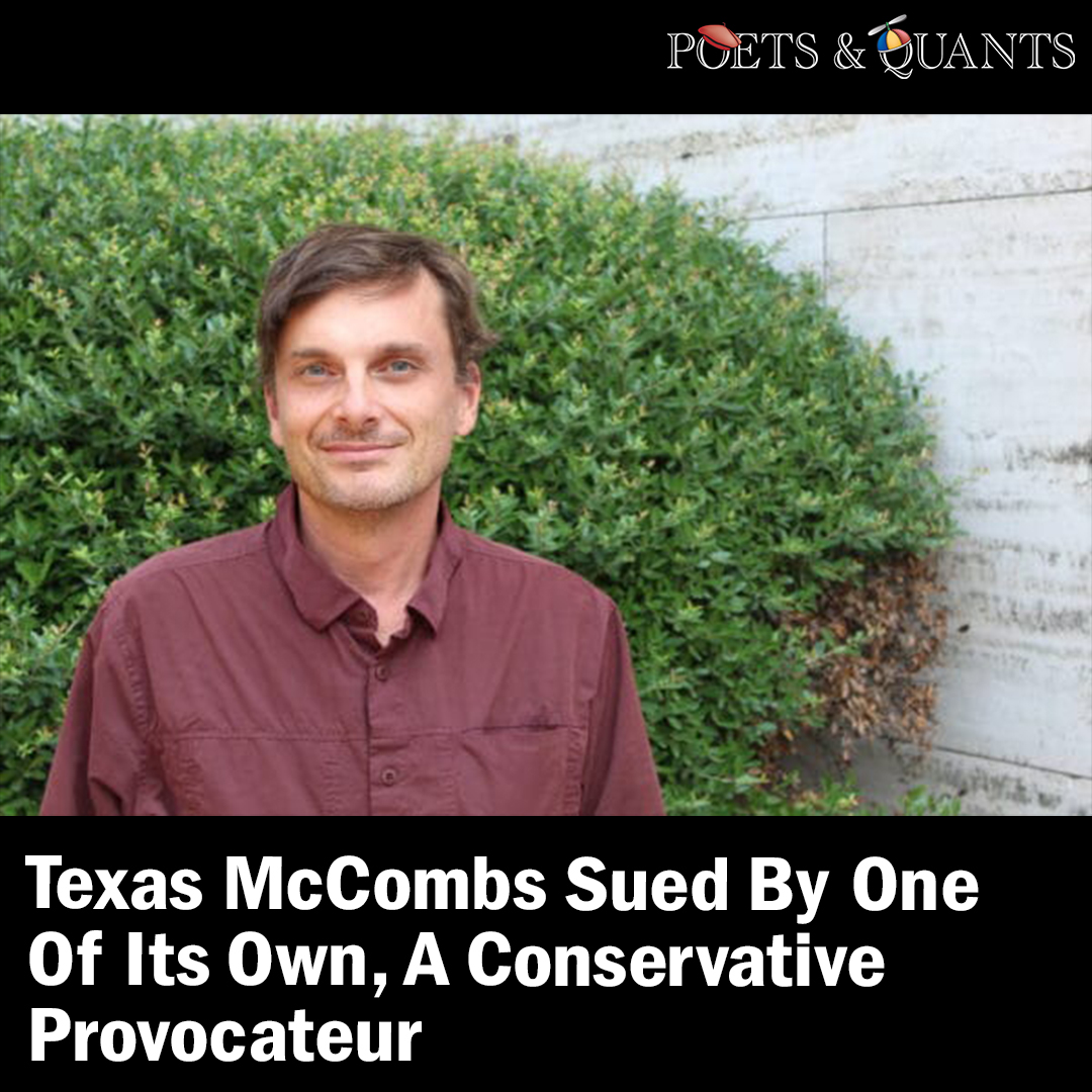PoetsAndQuants's tweet photo. Richard Lowery, senior scholar in the Salem Center for Policy, says Dean Lilian Mills & others violated his First Amendment rights.
Read More: https://t.co/bvmIa9BcwI
#mba #businessschool #texasmccombs #richardlowery #texas https://t.co/RIc6VN1Jny