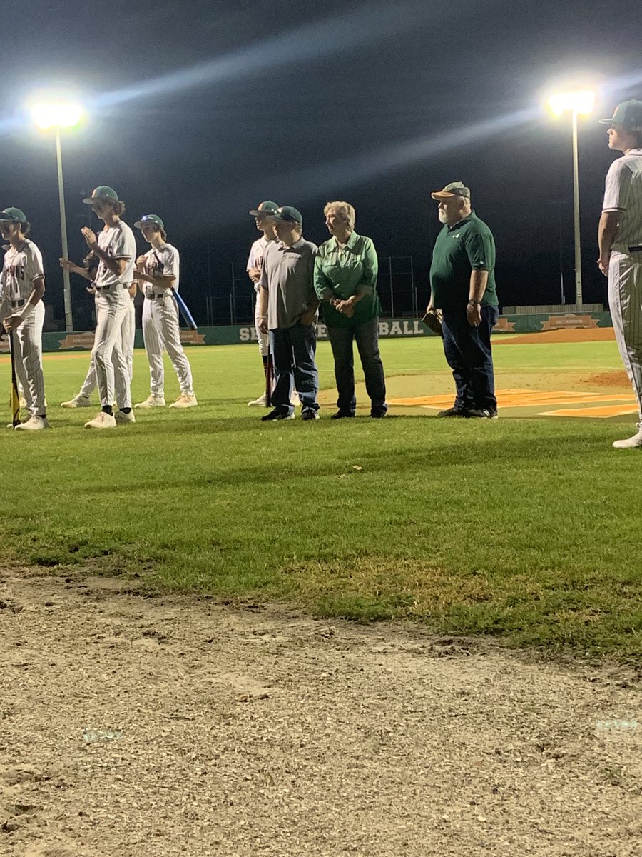 Great moment last night at Brinker Field honoring Nate Richardson and the Richardson family. #35 Forever #Warhawks