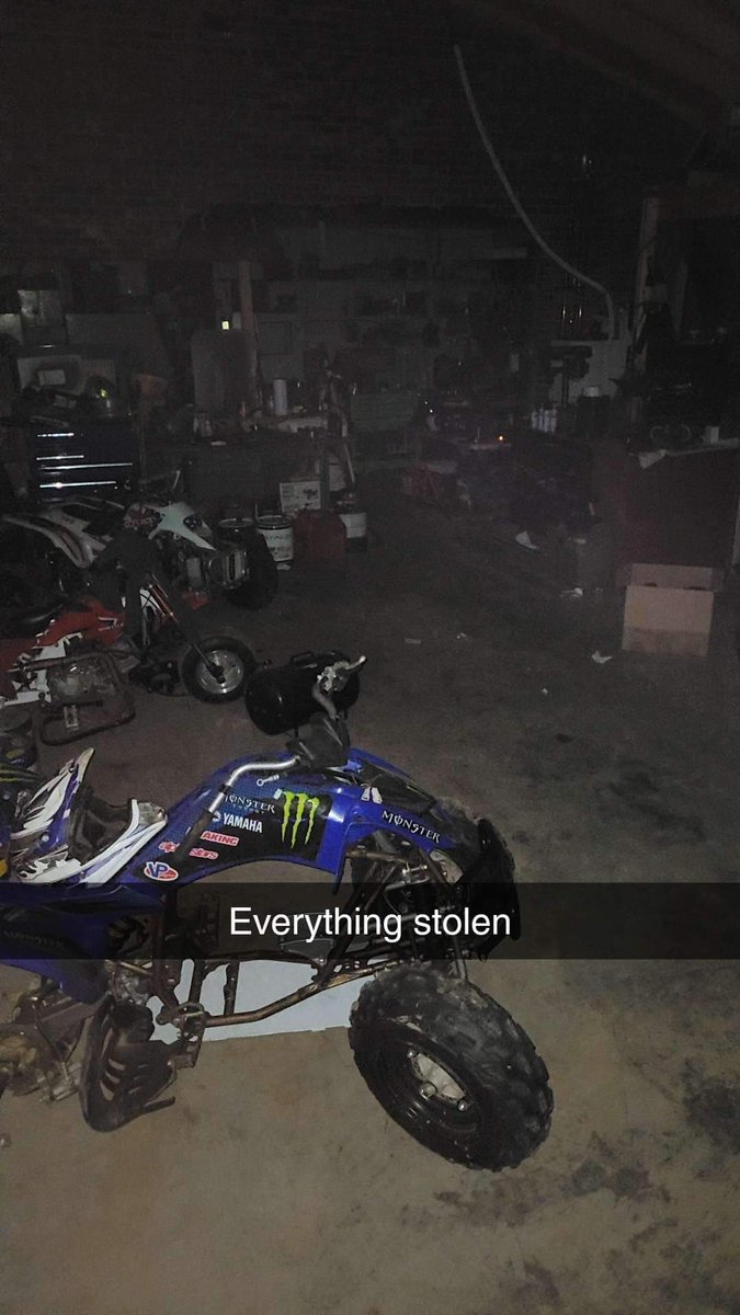 Everything stollen from my mate Gus in Rochester NY. 
Cr85 1 trx450 1 trx450 hybrid 150 1 2000 400ex