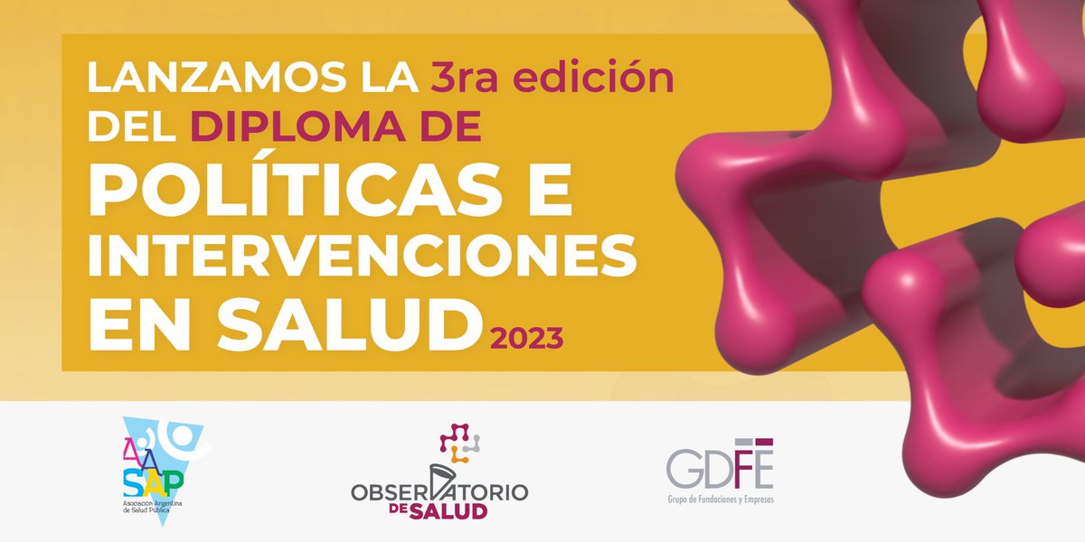 GDFE_Arg's tweet photo. El Observatorio de Salud del #GDFE lanza su 3era edición del Diploma dirigido a referentes de empresas, fundaciones y OSC que trabajan en salud, del sector público, como funcionarias/os provinciales y municipales, asesores legislativos, dirigentes sindicales y periodistas.
👇 https://t.co/0g0XmPaWMc