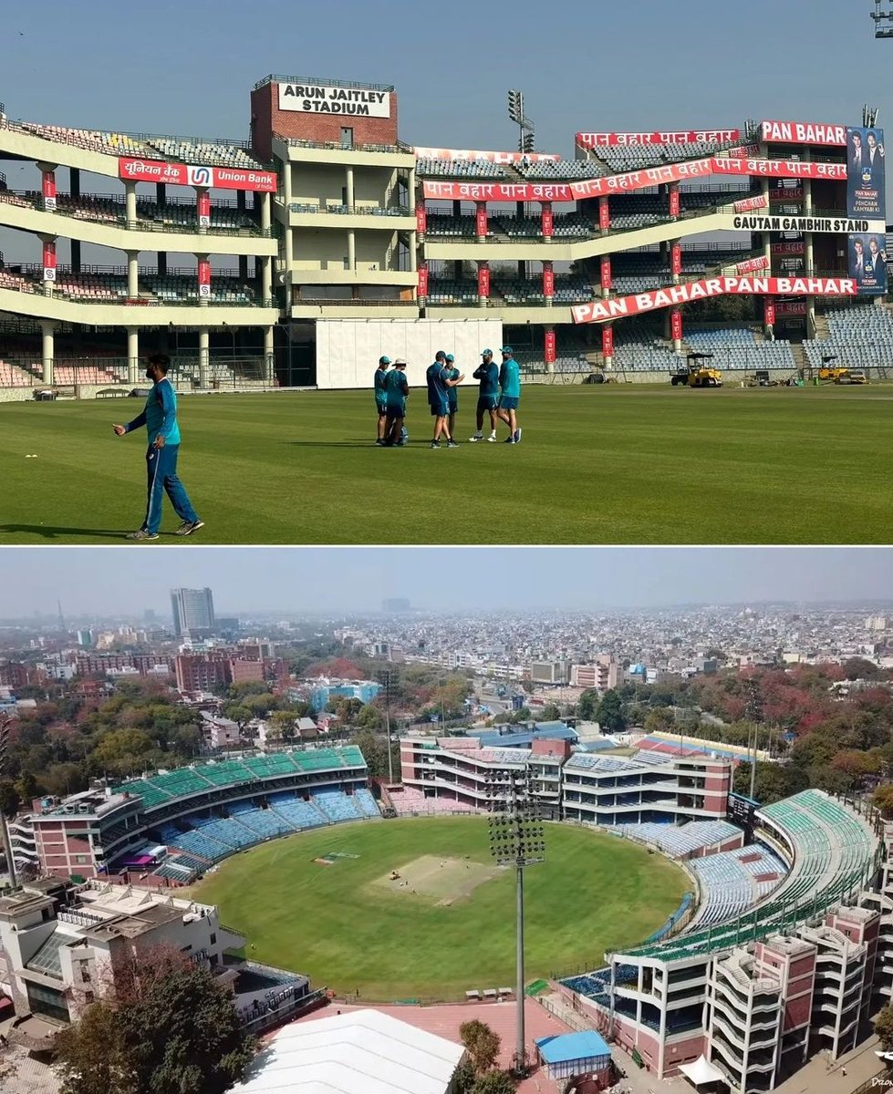 This stadium looks more of #panbahar stadium rather than @arunjaitley stadium. 
Ok we get the sponsor money is important but this stadium in the national capital is outdated to say the very least. Need urgent renovations 
#INDvsAUS @GautamGambhir @delhi_cricket #CricketTwitter