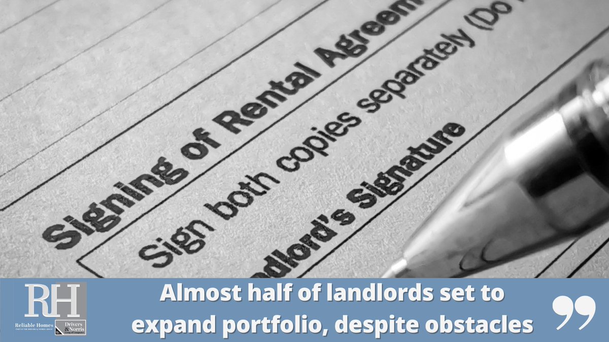 ReliableHomesEA's tweet photo. A quarterly survey shows that 42% of #landlords say they will purchase additional #property  🏡 in the next 12 months! Thanks, @Landlord_Today for sharing these insights 👉 https://t.co/5qeZFGqbuH 🤔 A real statement of intent of not only staying in the sector, but also expanding https://t.co/Y5twOukwNN