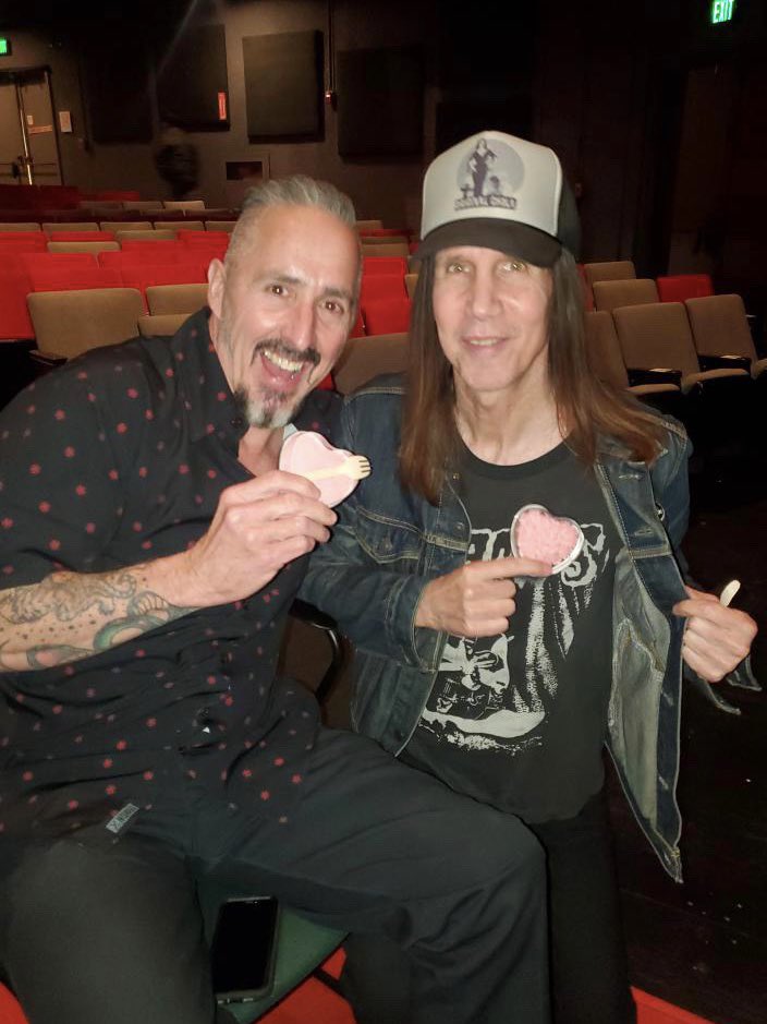 With long-time pal Jonny Coffin and our Valentine cupcakes from Danzig at the Danzig Sings Elvis event…