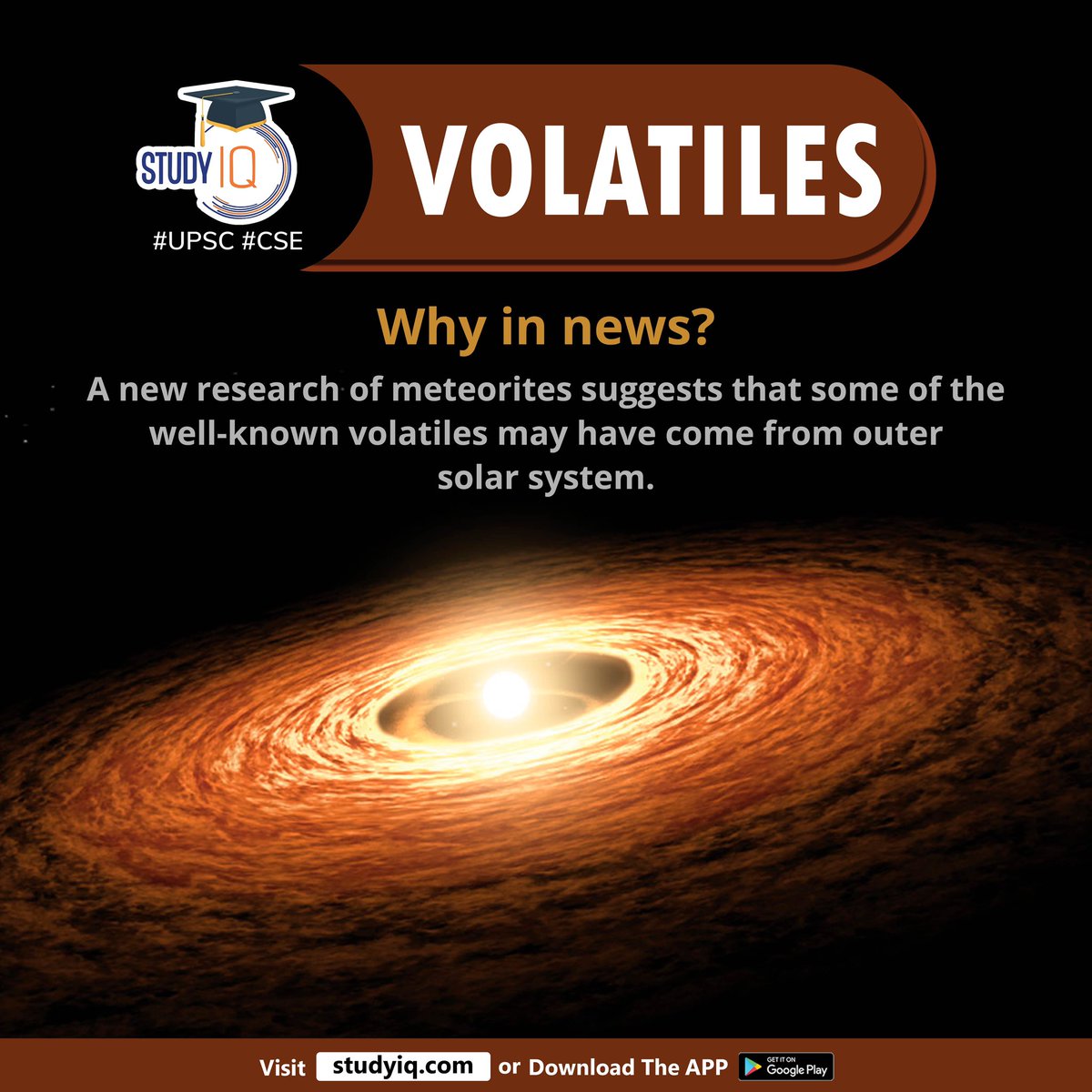 Newspoket's tweet photo. Volatiles
#volatiles #whyinnews #researchofmeteorites #solarsystem #vapour #lowtemperatures #carbondioxide #nitrogen #ammonia #hydrogen #methane #sulfurdioxide #water #tritrophicinteractions #volcanic #platetectonic #upsc #worldnews #spacenews #worldaffairs #ips #ias #cse https://t.co/n7ANrkJb9f