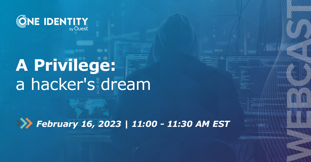 OneIdentity's tweet image. Protect your privileged accounts from this "old school" #ActiveDirectory attack. 

Today our own Dan Conrad and @Quest's Bryan Patton will have an open discussion on the #PassTheHash attack method and how to protect your privileged accounts. 👉 okt.to/hM2V0p