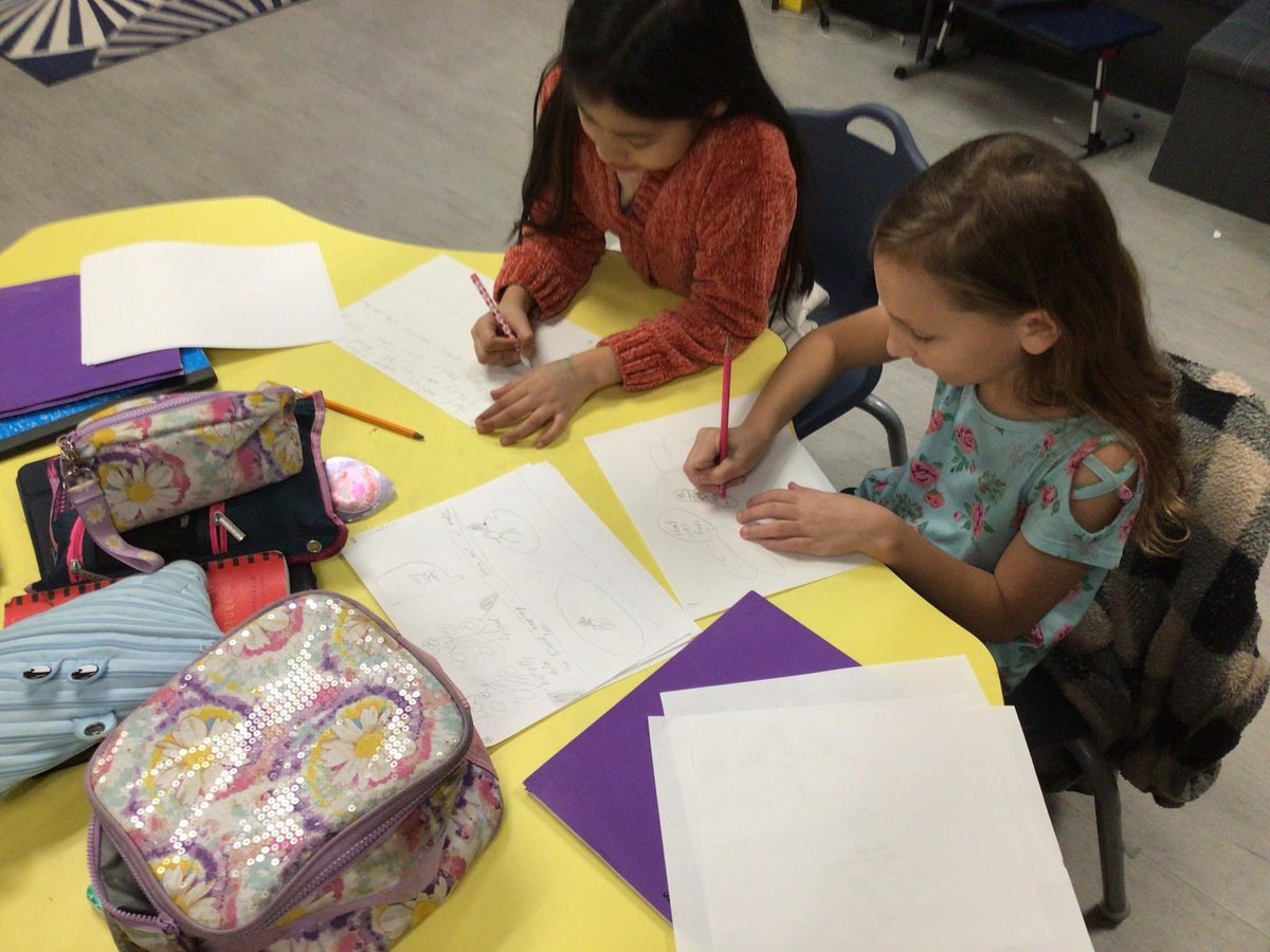 ecsk12_ees's tweet photo. Our 4th-grade gifted class💡 is learning the concept of storyboarding.  📝 Yesterday, they practiced creating scenes as part of their animation projects. ✏️

#Storyboarding #WeAreECS #ExpectExcellence https://t.co/MeFUMcULwP
