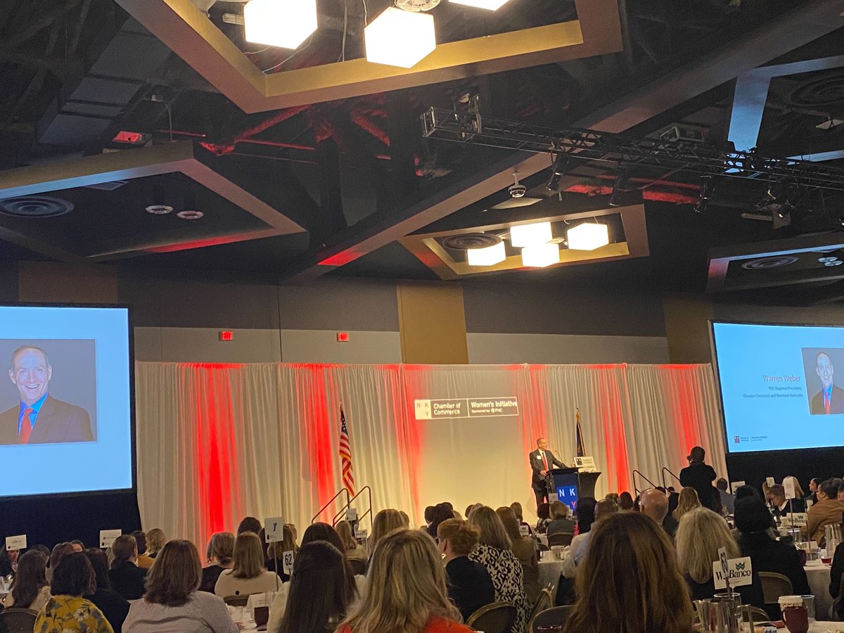 nkychamber's tweet photo. Thank you, especially to our title sponsor @PNCBank and to Warren Weber, Greater Cincinnati and NKY Regional President of PNC for joining us today. PNC has been a great supporter of the Women’s Initiative program. #WIBreakfast23 https://t.co/QSA0GPqpdO