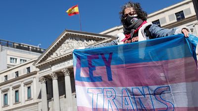 LaVanguardia's tweet photo. 🔴#ÚLTIMAHORA  La ‘ley trans’, aprobada: qué dice y qué no sobre menores, cambio de nombre y hormonas.

Luz verde a la polémica norma que ha dividido el feminismo, con 191 votos a favor, 60 en contra y 91 abstenciones.

✍️@CelesteLopezP 
➡️https://t.co/qzLuMejSU5 https://t.co/uNcNCkpYO1